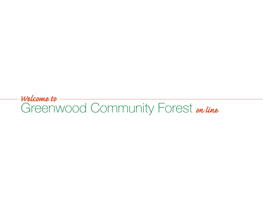 Greenwood Community Forest Partnership